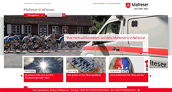 Desktop Screenshot of malteser-wismar.de