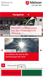 Mobile Screenshot of malteser-wismar.de