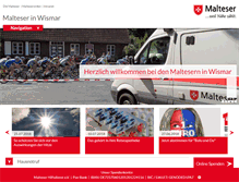 Tablet Screenshot of malteser-wismar.de